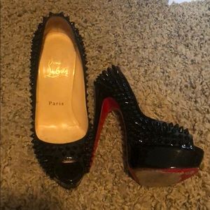 Christian Louboutin lady peep toe spike 150mm